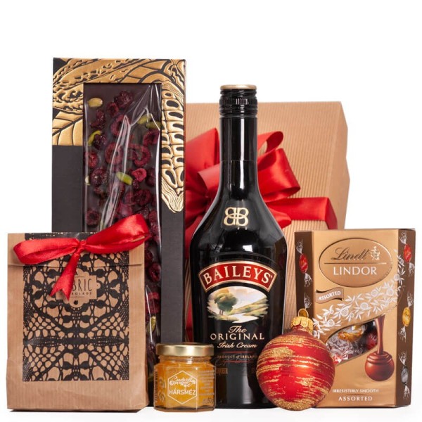 GOLDIE MÉDIUM - aranyló ínyencségek ajándékcsomag karácsonyra