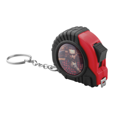 Rapid 2 m mérőszalag kulcstartó, fehér