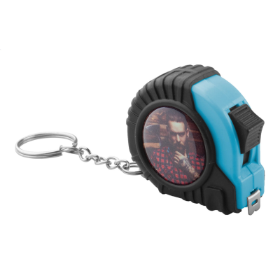 Rapid 2 m mérőszalag kulcstartó, fehér