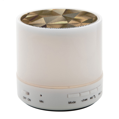 Luma bluetooth hangszóró  többszínű Led fénnyel, fehér