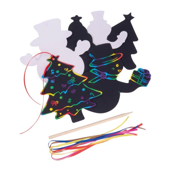 Karcolható papír dísz szett akasztóval