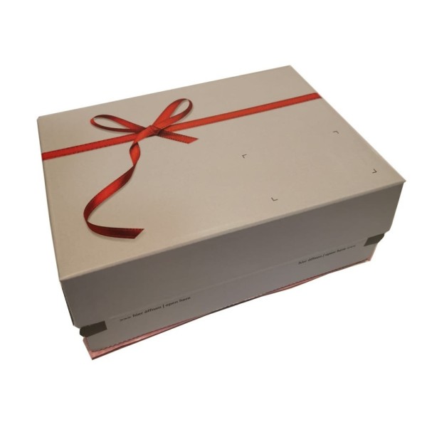 Ajándékdoboz masnis  kicsi, 24x16x9 cm