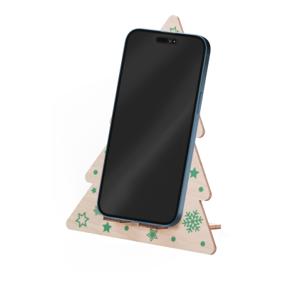 Karácsonyfa formájú asztali mobiltelefon-tartó