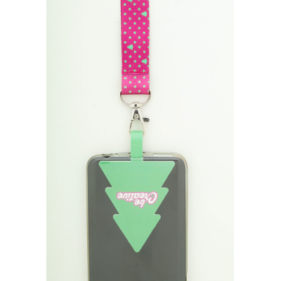 Egyedi gyártású, RPET karácsonyi mobiltartós csuklópánt