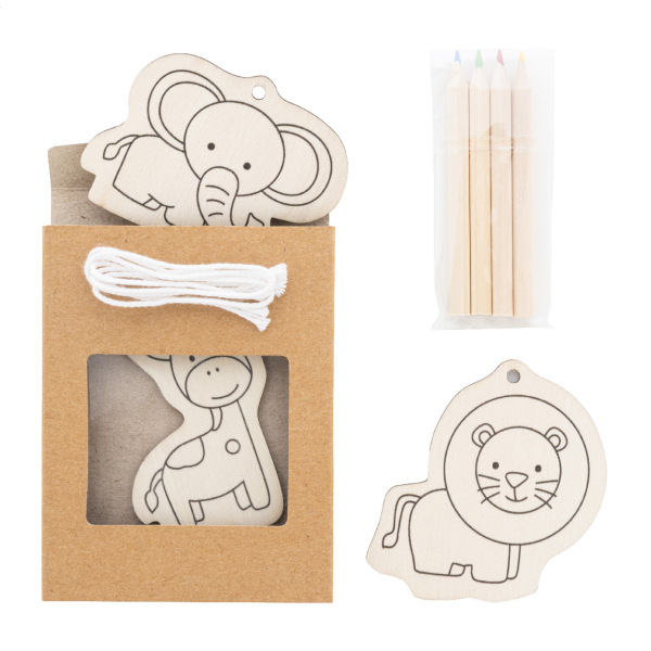 Handala állatfigurás színező szett