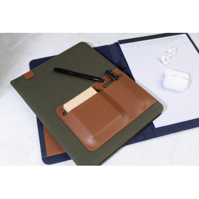 Capudo A4 újrahasznosított vászon iratmappa vonalas jegyzetfüzettel