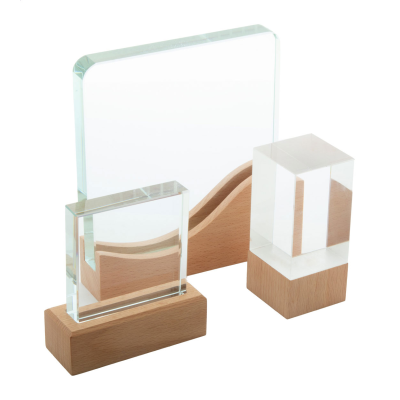 Rectofi  üveg-bükkfa trófea