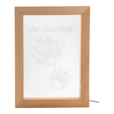 Woodiframe LED-es trófea