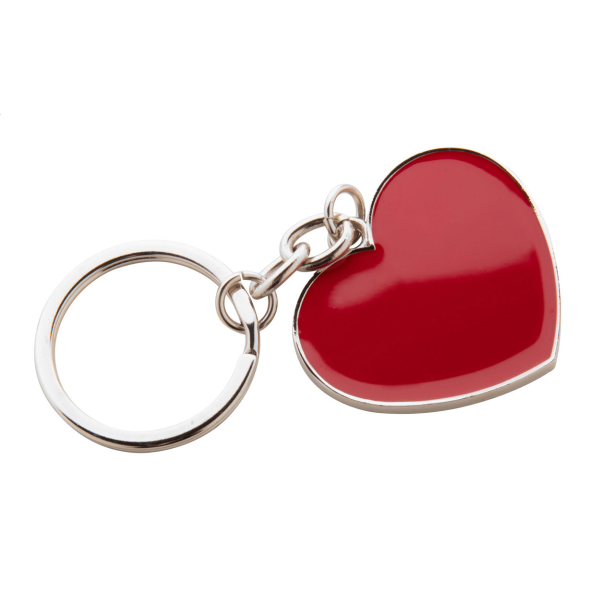 Valentine szív alakú fém kulcstartó
