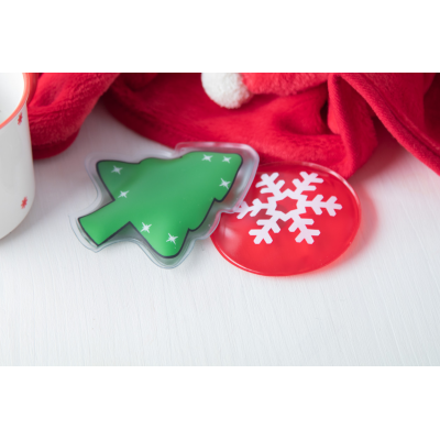 Treby  karácsonyfa alakú melegítő tasak