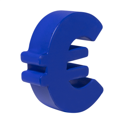 Euró jel alakú stresszlabda PU habból.