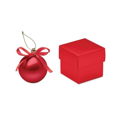 Logózható karácsonyi gömbdísz díszdobozban | Reklámajándék