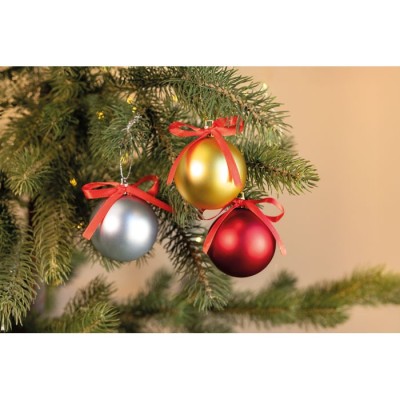 Logózható karácsonyi gömbdísz díszdobozban | Reklámajándék