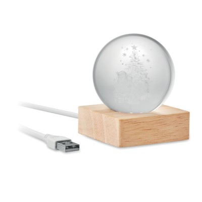 LED-es karácsonyi gömbdísz – emblémázással