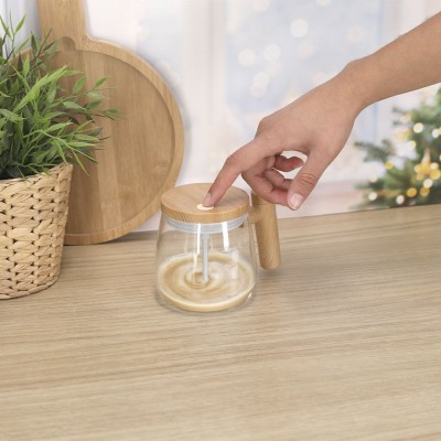 Üveg keverőbögre 400 ml – emblémázható céges ajándék