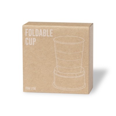 Rozsdamentes összecsukható pohár 220 ml – reklámajándék