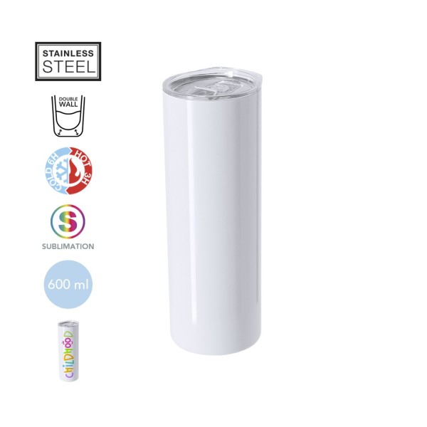 Szublimálható termoszpohár 600 ml