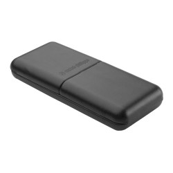 "Quillan" elegáns fém golyóstoll és rollertoll szett, fekete