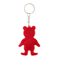 Fényvisszaverős, maci alakú kulcstartó